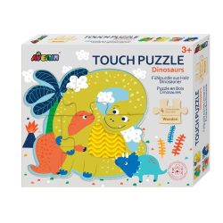 Készségfejlesztő tapintós puzzle, Dinók Avenir