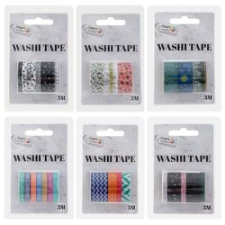   Washi tape dekor szalag 3db-os 3 méteres, többféle CraftArt