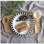 Evőeszköz készlet fekete/fehér Jabadabado