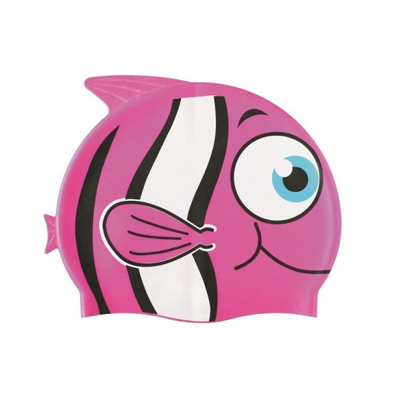 Szilikon gyerek úszósapka, Rózsaszín Nemo Megaform