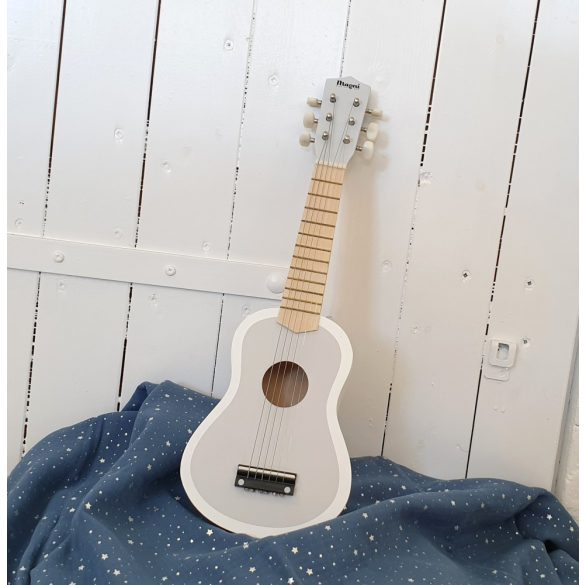 Fa játékhangszer pasztell szürke gitár Magni